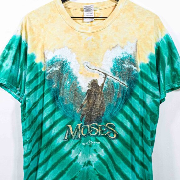 Moses Sight & Sound Theatre Tie Dye T-Shirt Large Y2K Streetwear - Picture 3 of 8